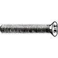 #10-24 x 1 in Phillips Flat Machine Screw, Plain 18-8 Stainless Steel, 100 PK