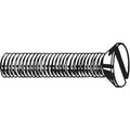 M4-0.70 x 16 mm Slotted Flat Machine Screw, Plain 18-8 Stainless Steel, 100 PK
