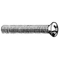 #8-32 x 2-1/2 in Phillips Oval Machine Screw, Plain 18-8 Stainless Steel, 100 PK