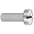 M1-0.25 x 2 mm Slotted Cheese Machine Screw, Plain 18-8 Stainless Steel, 10 PK