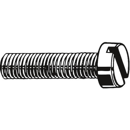 M6-1.00 x 20 mm Slotted Cheese Machine Screw, Zinc Plated Steel, 100 PK
