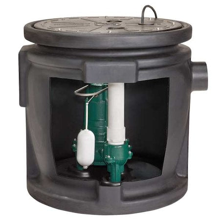 24" x 24" Sewage System, 1/2HP, Vertical Switch, 115V