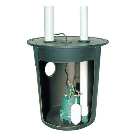 Sump Pump System, 3/10HP, Vertical Switch