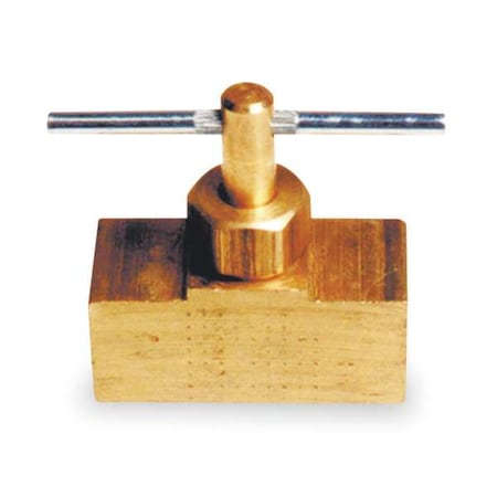 Needle Valve,Straight,Brass,1/8 In.