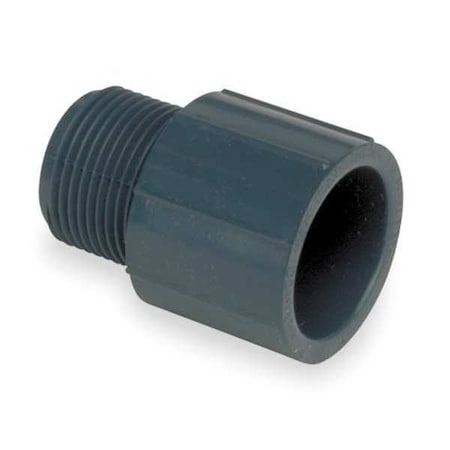 CPVC Male Adapter, Schedule 80, 4" Pipe Size, MNPT x Socket