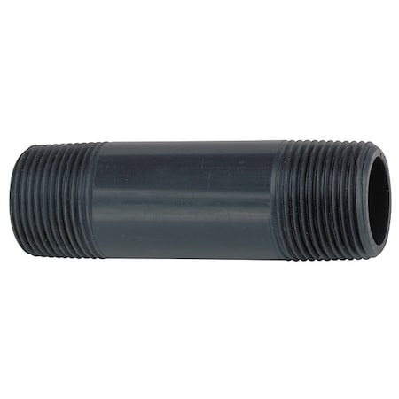 1" MNPT x 10" TBE PVC Pipe Nipple Sch 80
