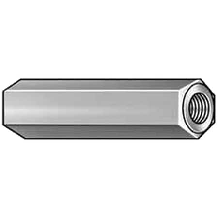 Hex Standoff, #4-40 Thrd Sz, 7/8 in L, 7/8 in Thrd L Aluminum Plain, 3/16" Hex W, 10 PK