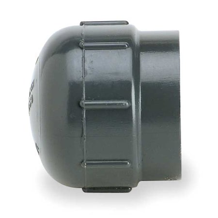 PVC Cap, NPT, 1/2 in Pipe Size