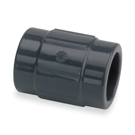 PVC Reducing Coupling, Socket x Socket, 1 in x 3/4 in Pipe Size