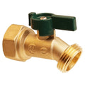 Hose Bibb,Quarter Turn,3/4In, Brass