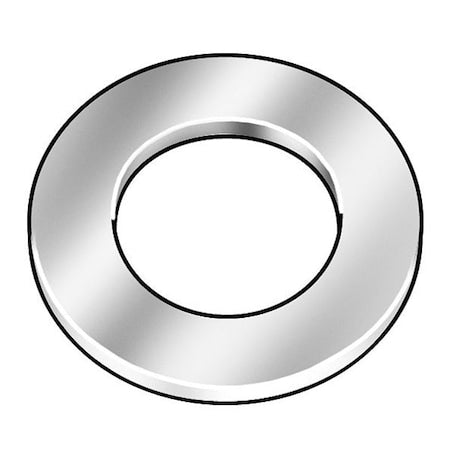 Flat Washer, For Screw Size 1/2" ,Steel Zinc Yellow Finish, 25 PK
