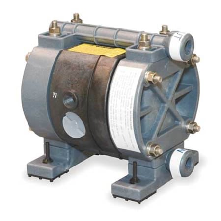 Double Diaphragm Pump, Acetal, Air Operated, PTFE, 3.25 GPM