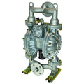 Double Diaphragm Pump, Aluminum, Air Operated, PTFE, 100 gpm GPM 212 Degrees F