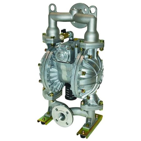 Double Diaphragm Pump, Aluminum, Air Operated, Buna N, 115 GPM