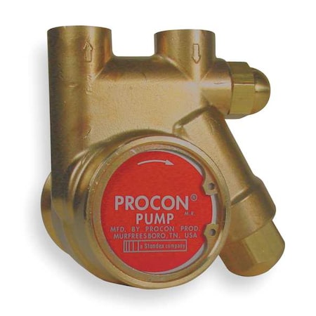 RotaryVanePump,3/8"InletDia,Brass,For48Y