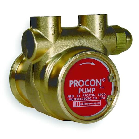 RotaryVanePump,3/8"InletDia,Brass,For48Y