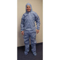 Coverall, XL, Flame Resistant Fabric, Zipper with Storm Flap, Elastic Cuff, Serged Seam