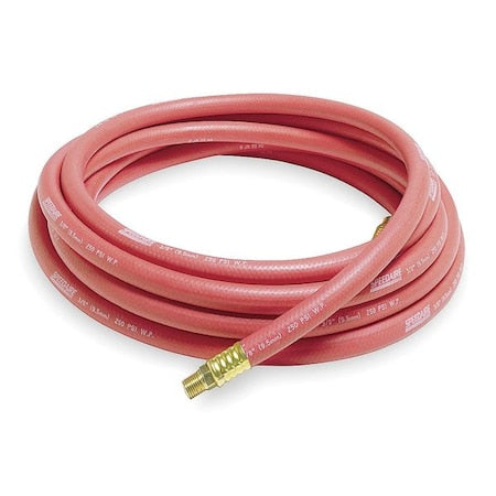 3/8" x 25 ft Nitrile Coupled Multipurpose Air Hose 250 psi RD