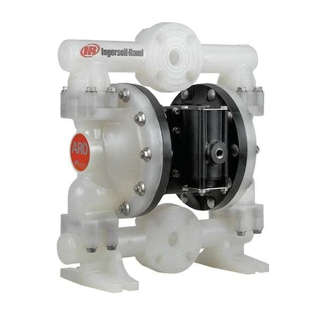 Double Diaphragm Pump, Polypropylene, Air Operated, Santoprene, 53 GPM
