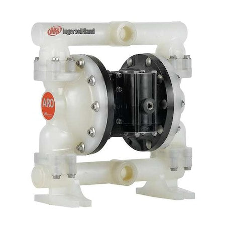 Double Diaphragm Pump, Polypropylene, Air Operated, Santoprene, 53 GPM