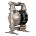 Double Diaphragm Pump, Stainless steel, Air Operated, PTFE, 123 GPM