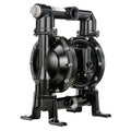 Double Diaphragm Pump, Aluminum, Air Operated, Santoprene, 123 GPM