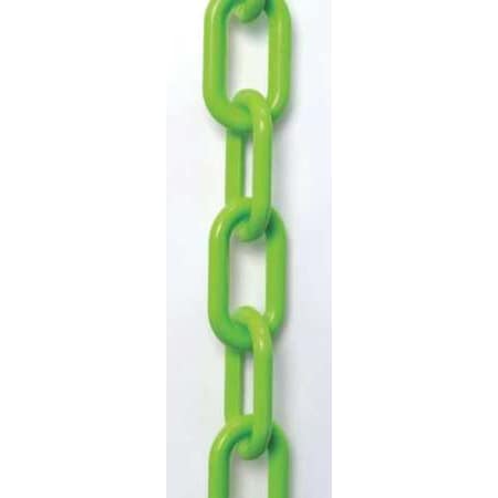 Plastic Chain, Safety Green, 300 ft Length, Gloss