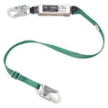 V-SERIES(TM) Shock-Absorbing Lanyard, Snap Hook, Aluminum, 1 Leg(s), 310 lb Weight Capacity
