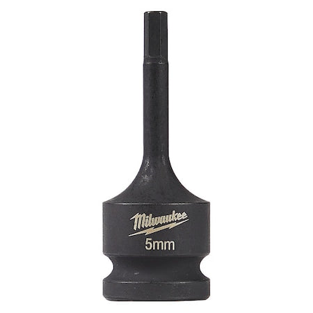 SHOCKWAVE Lineman's 1/2 in. Drive 5mm Hex Bit Socket