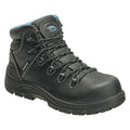 Women's 6-Inch Work Boot, Composite Toe, Leather Upper, Polyurethane Outsole, Lace Up, Black, 7 W