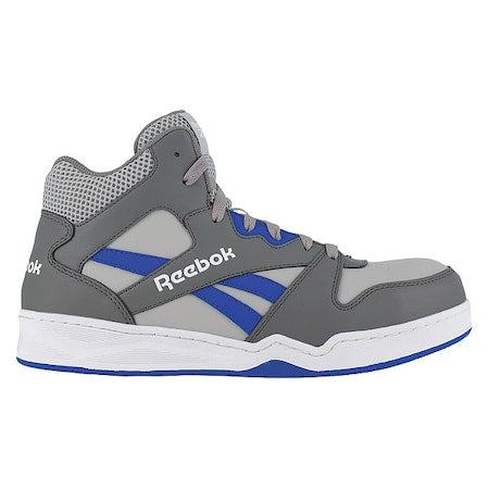 Men's Athletic High-Top Shoe, 9 1/2, Composite Toe, Gray, RB4135