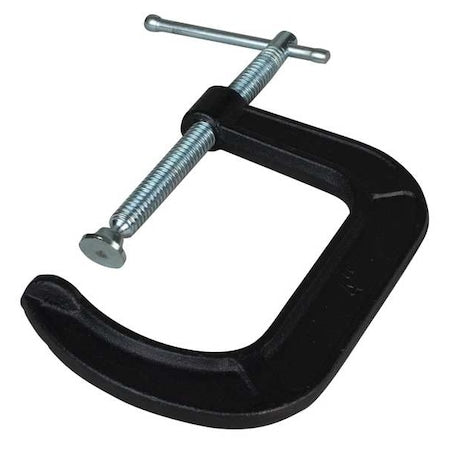 C-Clamp,6 in Maximum Opening,Black