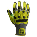 Mechanics Gloves, Thermoplastic Rubber Back, High-Visibility Yellow, 3XL (12)