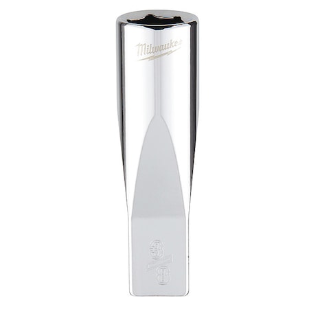 1/4 in. Drive 3/8 in. SAE 6-Point Deep Socket with FOUR FLAT Sides