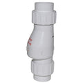 Check Valve, Inline Union, 2 in, Compression x Compression, PVC Body, Swing Check