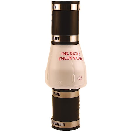 Check Valve, Union Swing, 1 1/2 in, Compression x Compression, PVC, 10.5 in