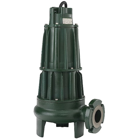 SewageEjectorPump,25ft,5hp,Single,230VAC