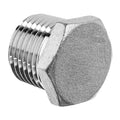 Hex Head Plug, 304 Stainless Steel, 1/8 in Male BSPT, Class 150
