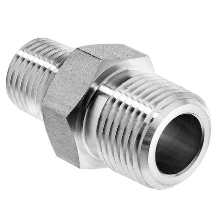 StainlessSteel,HexNipple,1/2"NPTx1/8"NPT