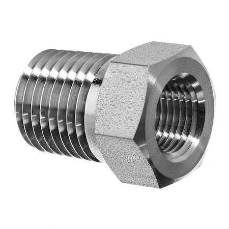 StainlessSteel,Straight,1/4"NPTx1/8"NPT