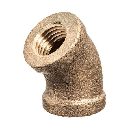 45 Degrees  Elbow Brass Brass Class 125 Pipe Fittings, 1/8 in Female NPT X 1/8 in Female NPT