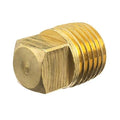 Brass Square Head Plug, Male NPT