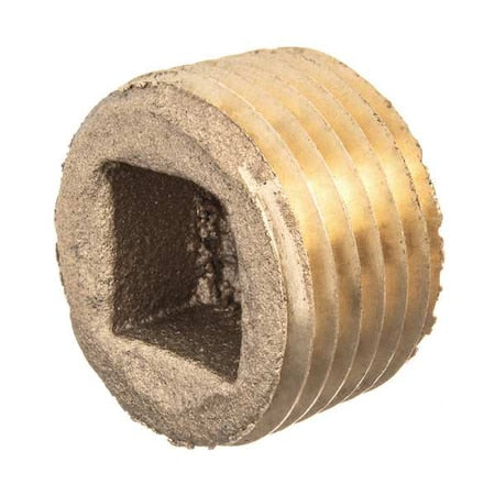 Brass Square Socket Plug, Male NPT