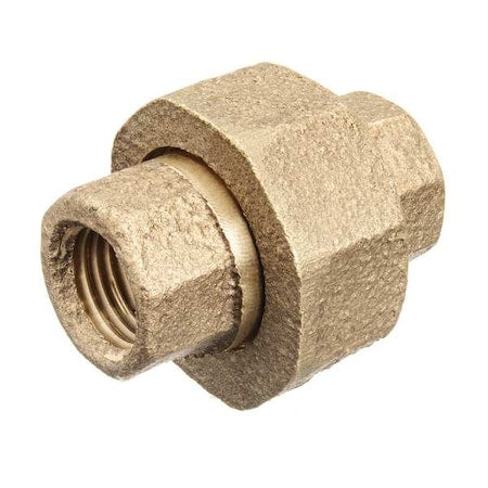 Union Brass Brass Class 125 Pipe Fittings, 1 1/2 in Female BSPT X 1 1/2 in Female BSPT