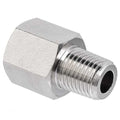 Reducing Adapter Brass Brass Class 1000 Pipe Fittings, 1/2 in Female NPTF X 3/8 in Male NPTF
