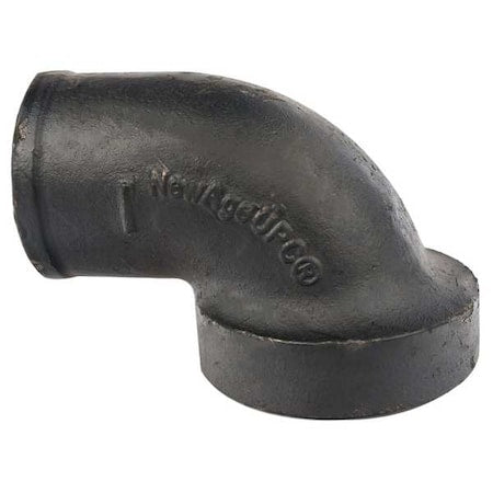 90 Degrees  Elbow Tapped 1/4 Bend, 2" Pipe, Female Socket, Cast Iron, 0 psi