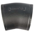 22.5 Degrees  Bend 1/16 Bend, 3" Pipe, Female Socket, Cast Iron, 0 psi