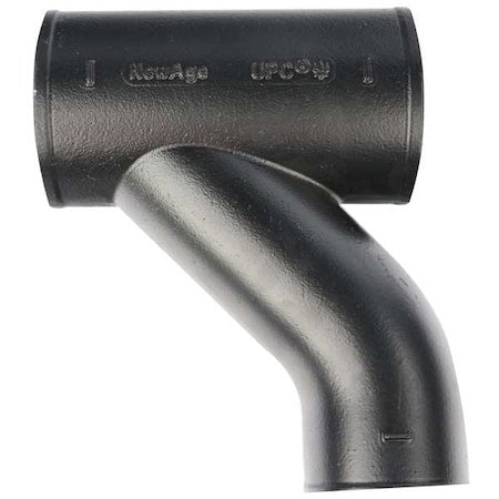 Reducing Wye Combination Wye and 1/8 Bend, 2" x 3" Pipe, Female Socket, Cast Iron, 0 psi
