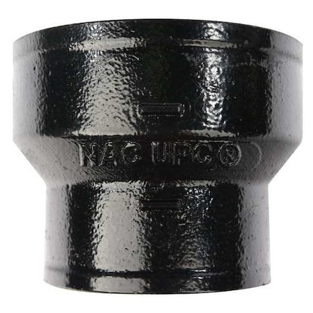 Reducing Coupling Short Increaser Reducer, 6" x 8" Pipe, Female Socket, Cast Iron, 0 psi