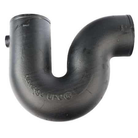 P-Trap with 1/2 in Primer Tap P - Trap W / 1/2" Primer Tap, 2" Pipe, Female Socket, Cast Iron